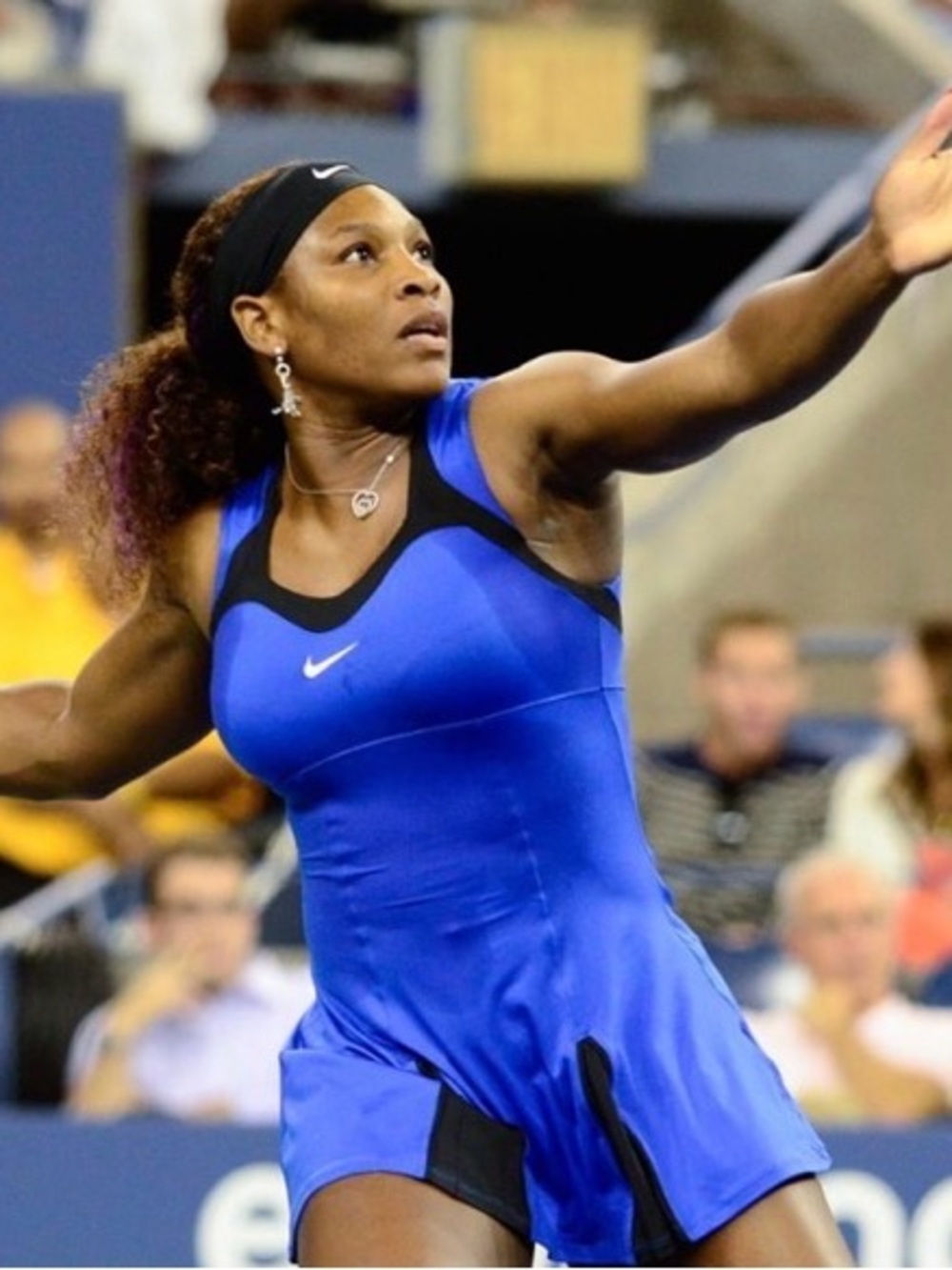 Nike Serena Williams 2011 US Open Tennis Dress Blue Black NWT Women’s S 425934